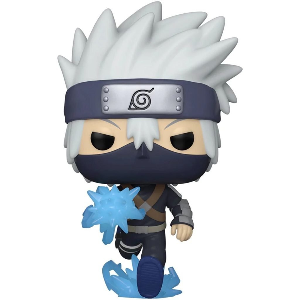 Get your hands on the limited edition Naruto Shippuden Young Kakashi Hatake with Chidori Glow-in-the-Dark Pop Vinyl Figure
